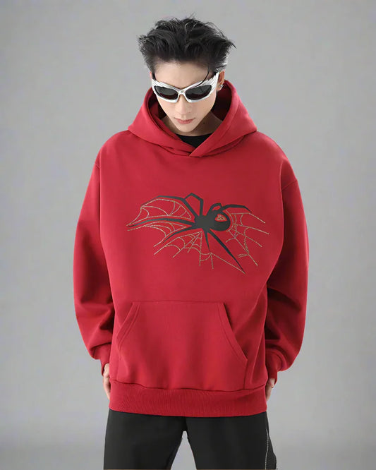 Urban Web Graphic Hoodie - urban hoodie - Urban Web Graphic Hoodie for Stylish Comfort