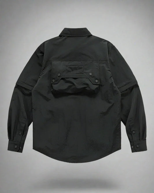 Versatile Pocketed Sleeve Shirt - techwear - Stylish Pocketed Sleeve Shirt for Versatile Looks