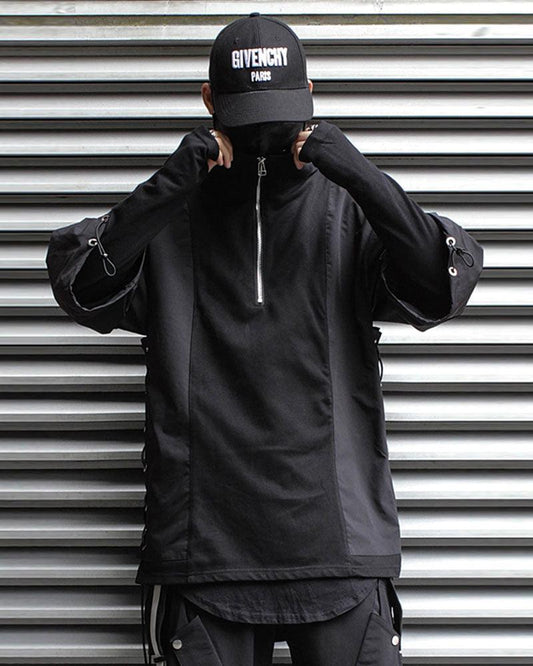 Versatile Zip-Tech Polo - techwear - Stylish Zip-Tech Polo Shirt for Urban Wear