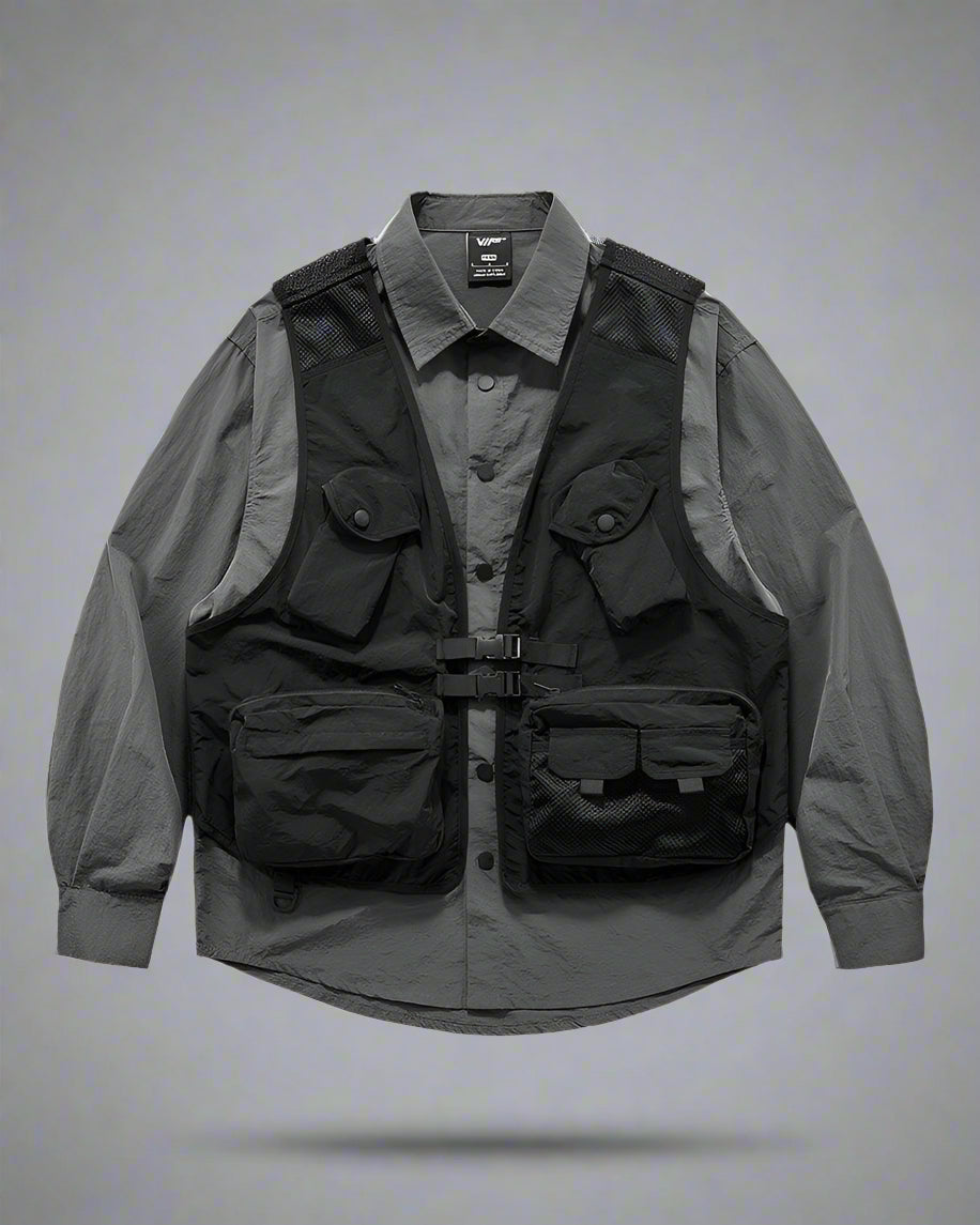 Functional Layered Pocket Shirt