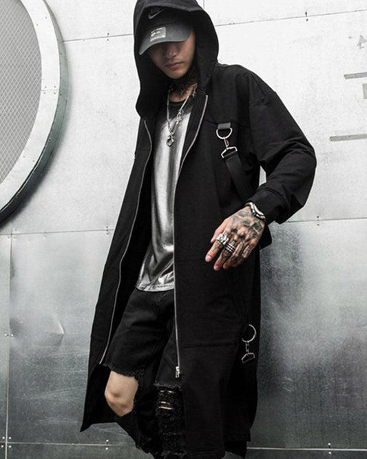 Versatile Hooded Long Coat