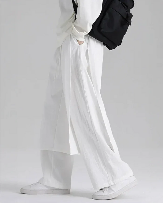 Elegant White Hakama Pants