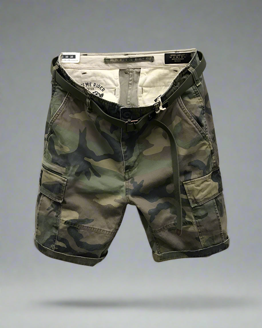 City-Ready Camo Cargo Shorts