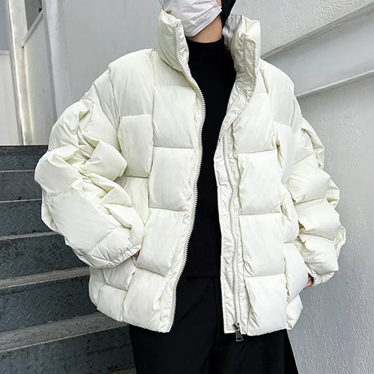 Woven Down Jacket - woven jacket - Woven Down Jacket for Comfortable Winter Style