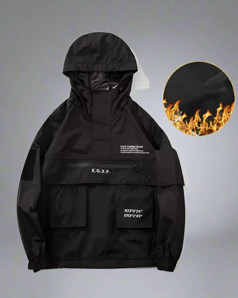 Versatile Hooded Jacket with Pockets