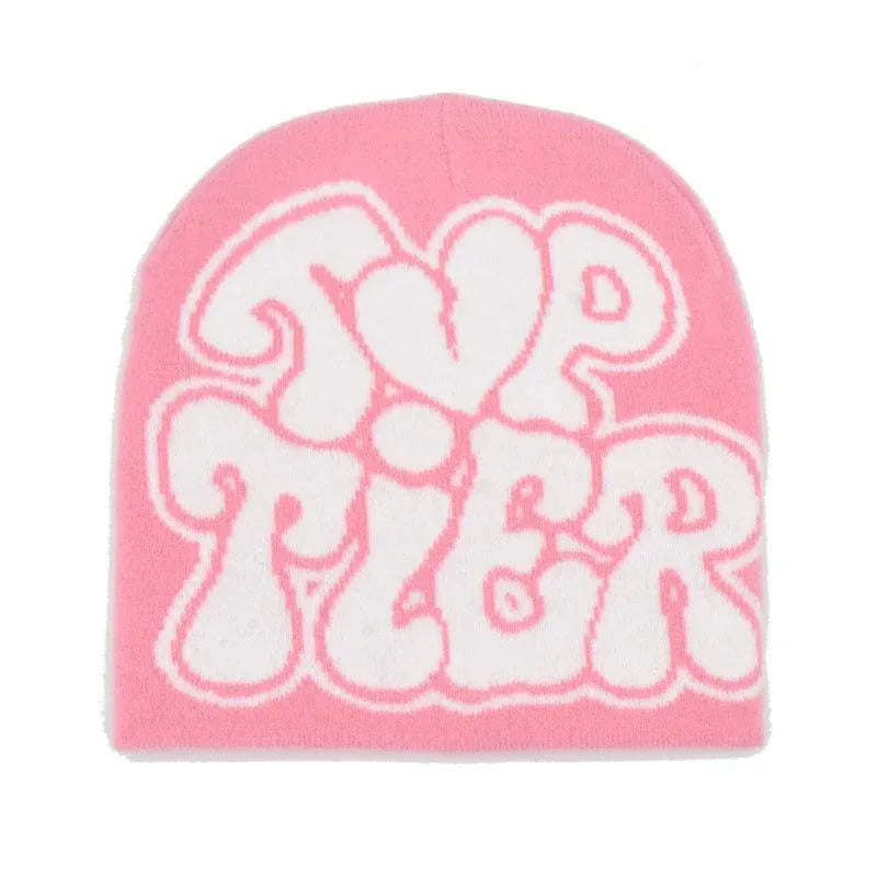 Y2K Printed Beanie - y2k - Trendy Y2K Printed Beanie in Multiple Colors