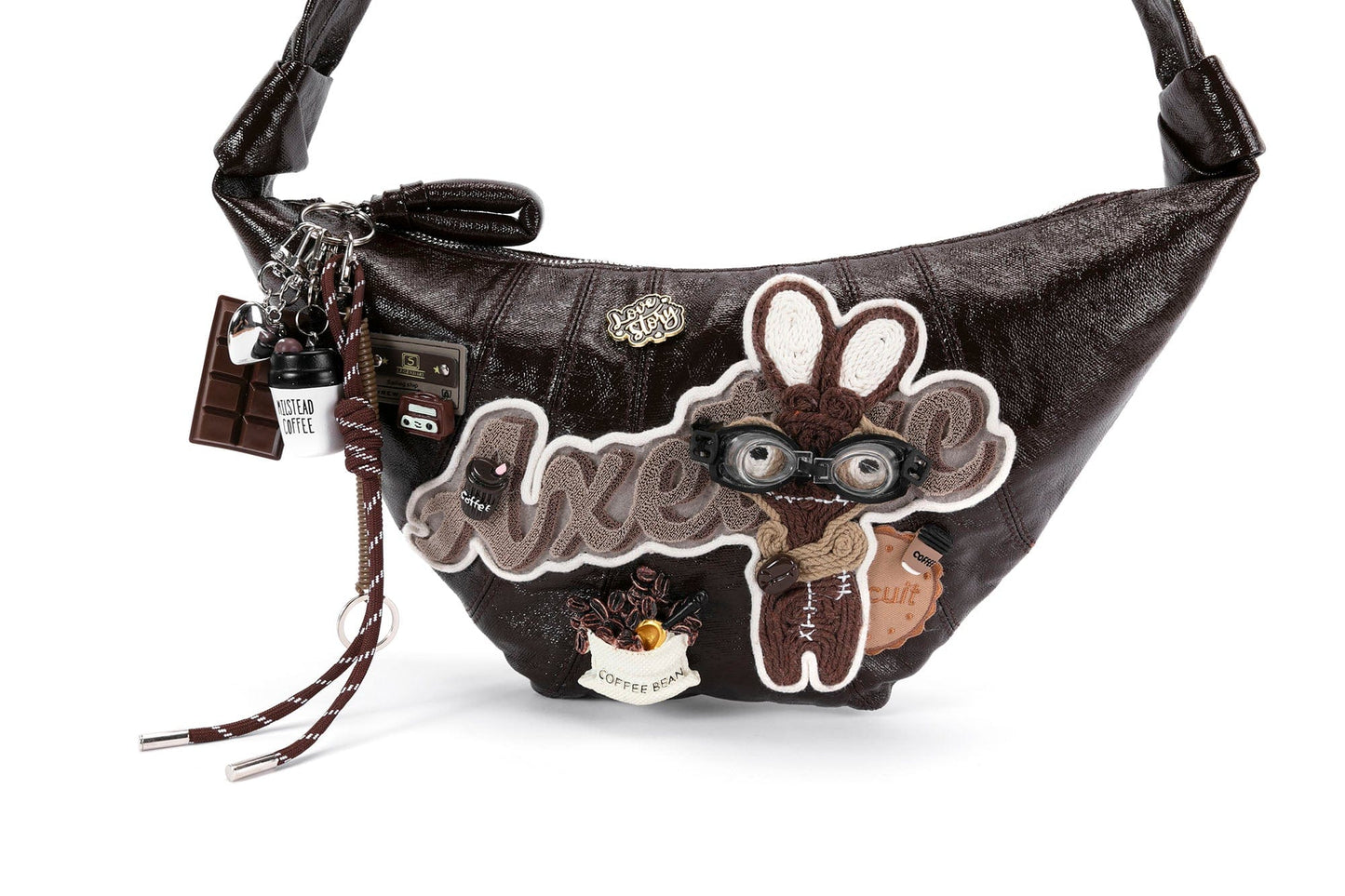 Whimsical Bunny Croissant Tote