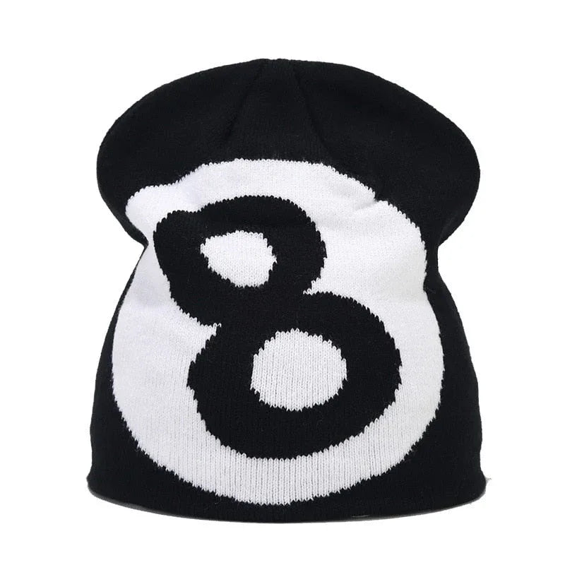 8 Ball Beanies - 2000s fashion beanie - Y2K Inspired 8 Ball Beanies for Trendy Streetwear
