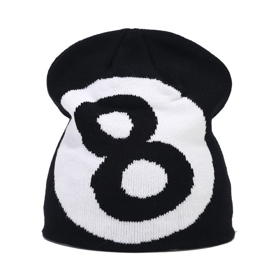 8 Ball Beanies - 2000s fashion beanie - Y2K Inspired 8 Ball Beanies for Trendy Streetwear