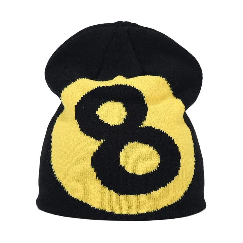 8 Ball Beanies - 8 ball - Y2K Inspired 8 Ball Beanies for Trendy Streetwear