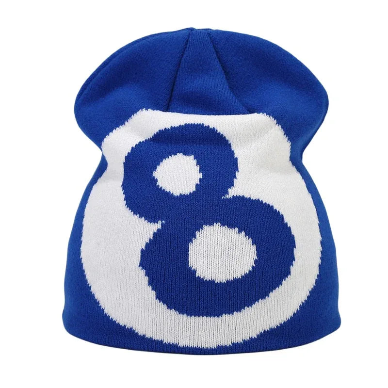 8 Ball Beanies -  comfortable streetwear accessory - Y2K Inspired 8 Ball Beanies for Trendy Streetwear