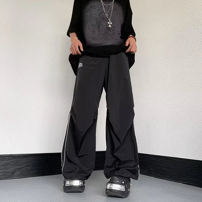 90s Track Pants - y2k-core - Stylish 90s Track Pants for Retro Streetwear