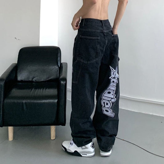 Baggy Cyber Y2K Jeans for Streetwear Style