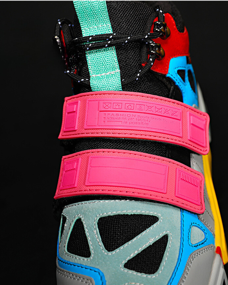 Vibrant Duo-Tone Unisex Sneakers