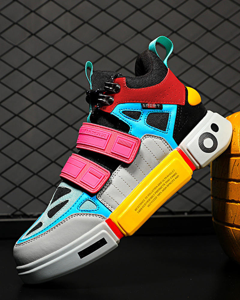 Vibrant Duo-Tone Unisex Sneakers