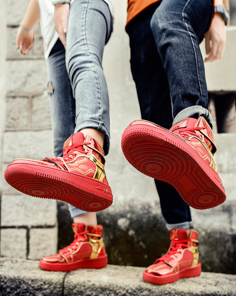 Stylish High-Top Platform Kicks
