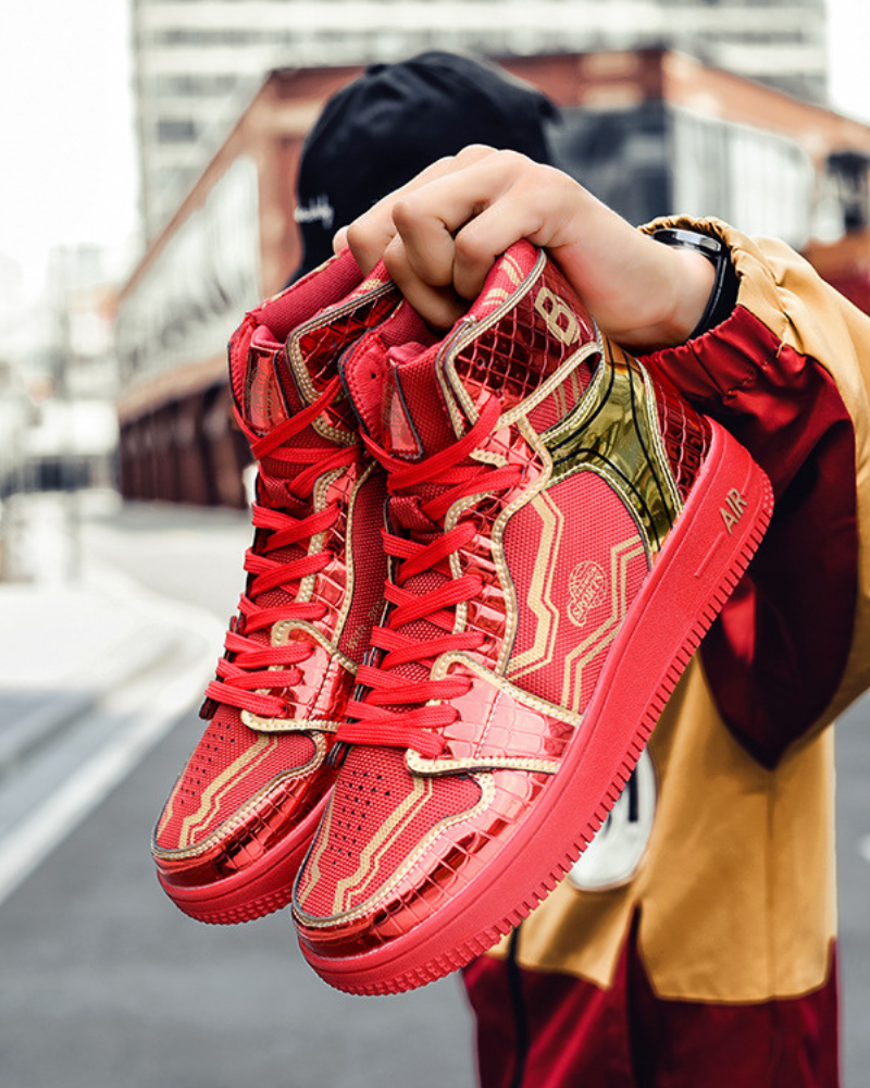 Stylish High-Top Platform Kicks