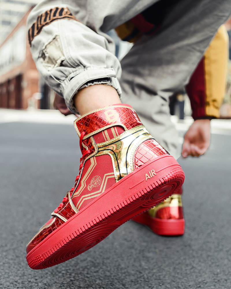 Stylish High-Top Platform Kicks