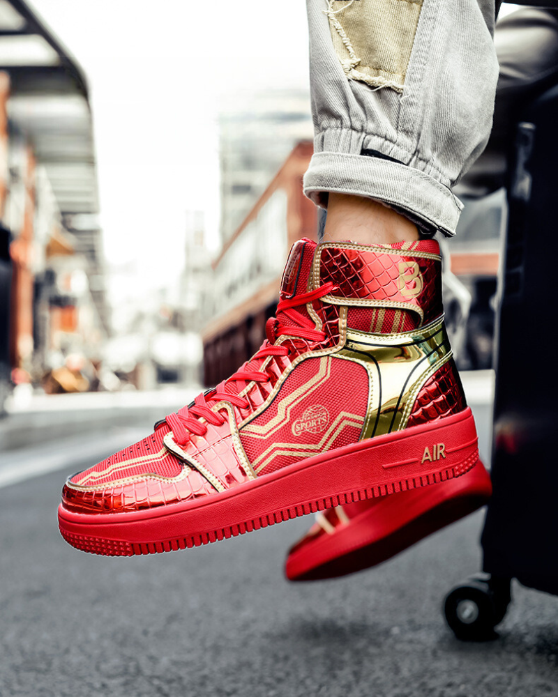 Stylish High-Top Platform Kicks