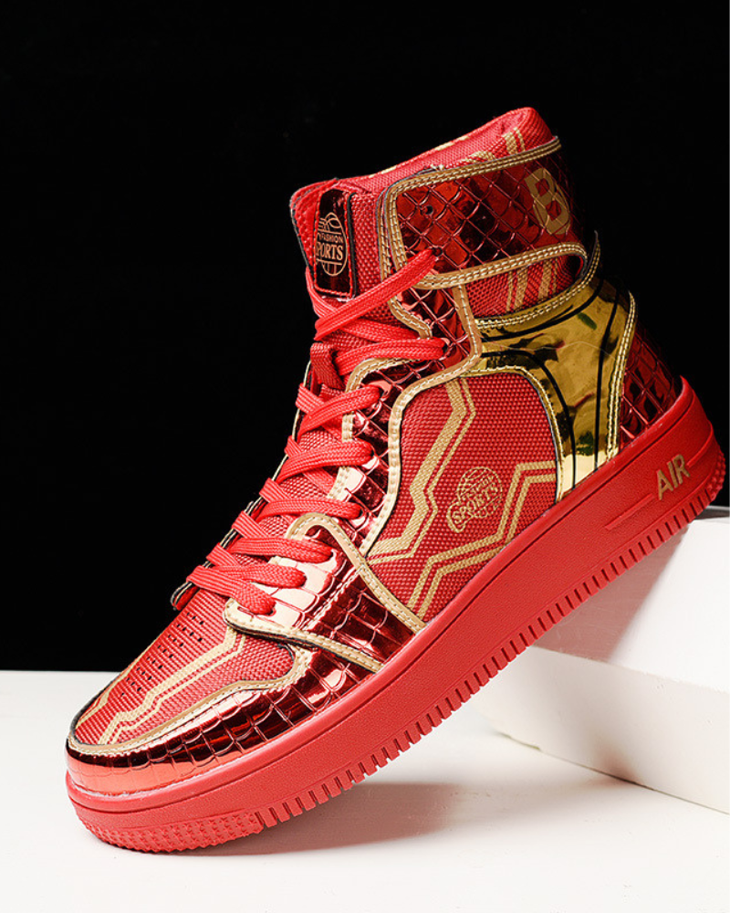 Stylish High-Top Platform Kicks