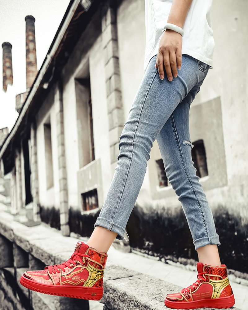 Stylish High-Top Platform Kicks