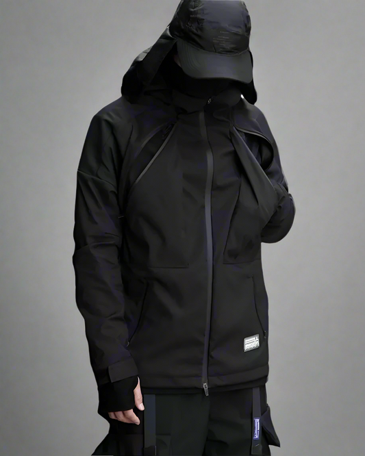 Dynamic Cyberpunk Utility Jacket
