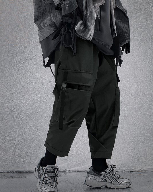 Stylish Black Ankle Cargoes
