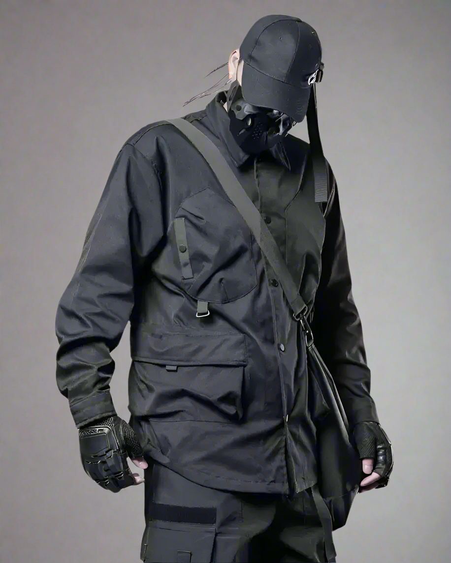 Stylish Patchwork Utility Shirt
