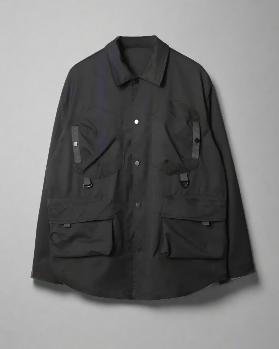 Stylish Patchwork Utility Shirt
