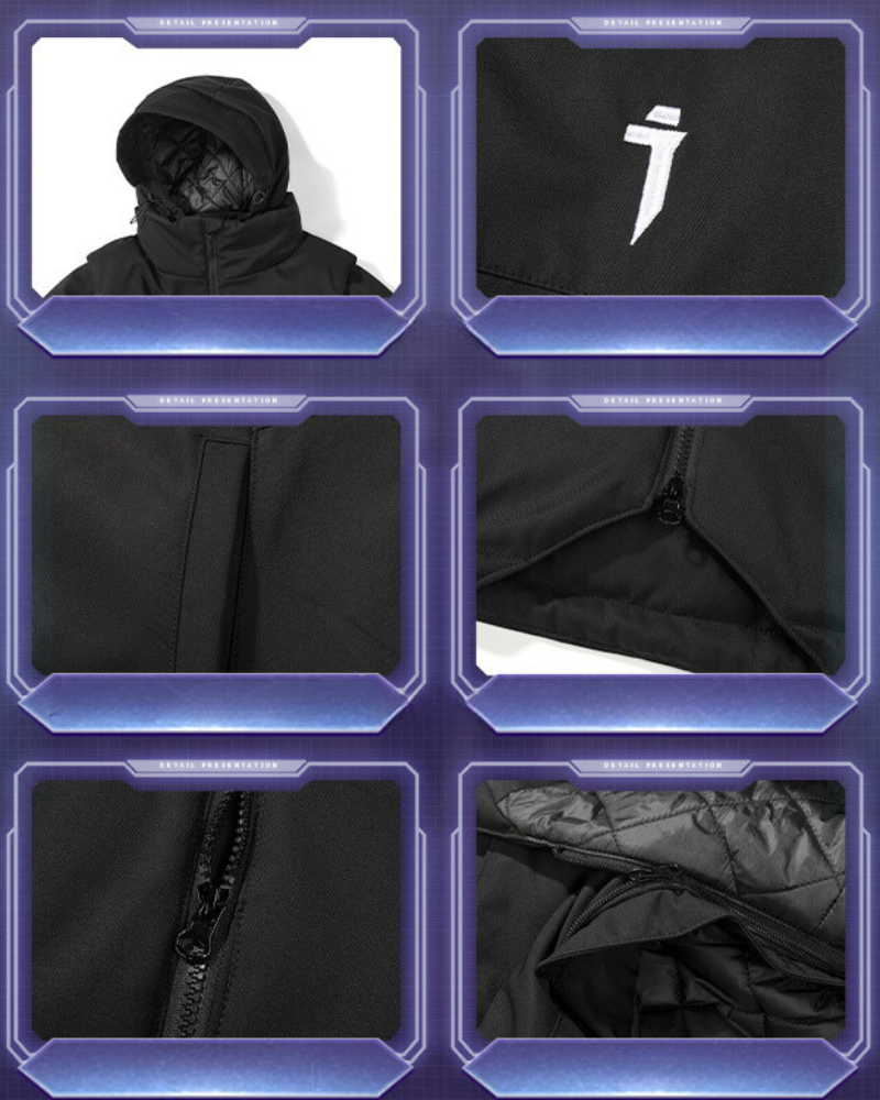 Versatile Winter Jacket with Sleeves