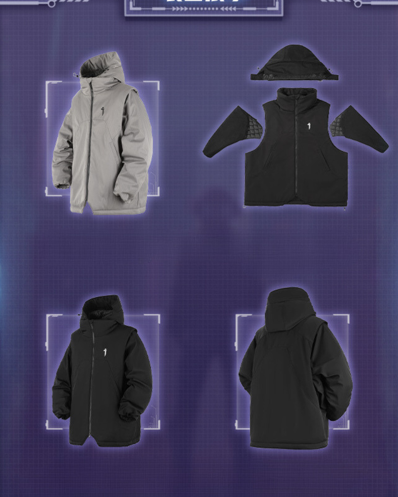 Versatile Winter Jacket with Sleeves