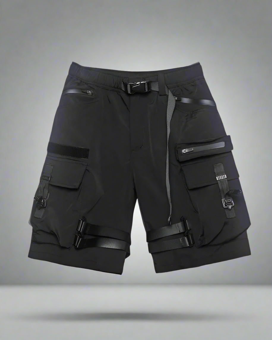 All-Season Black Cargo Shorts