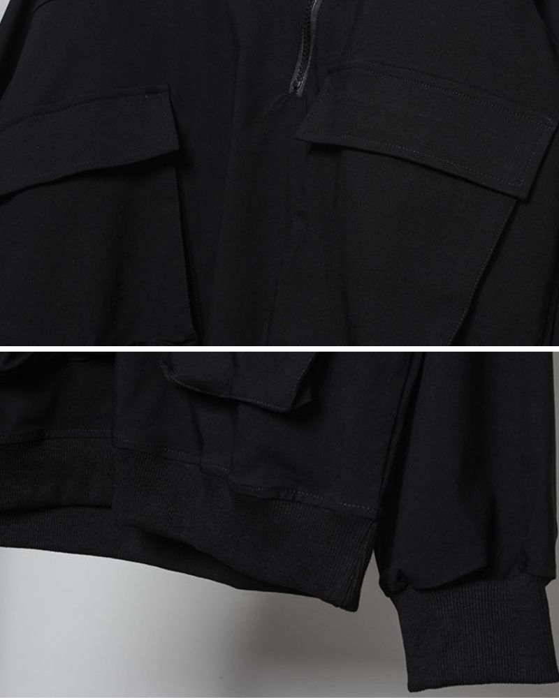Chic Stand Collar Zip Hoodie