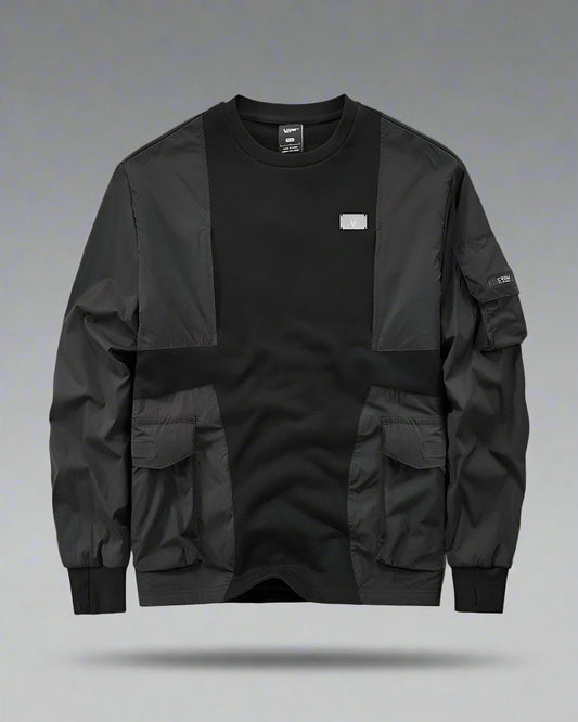 Dynamic Patchwork Tech Hoodie
