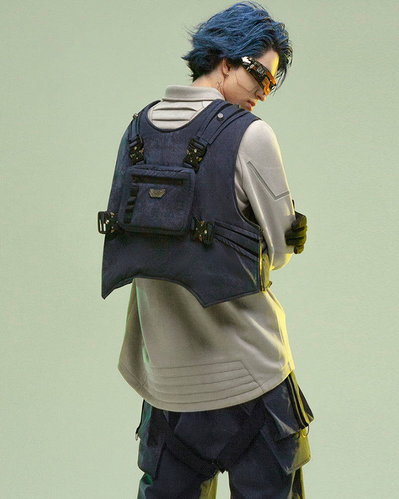 Dual-Sided Futuristic Cargo Vest