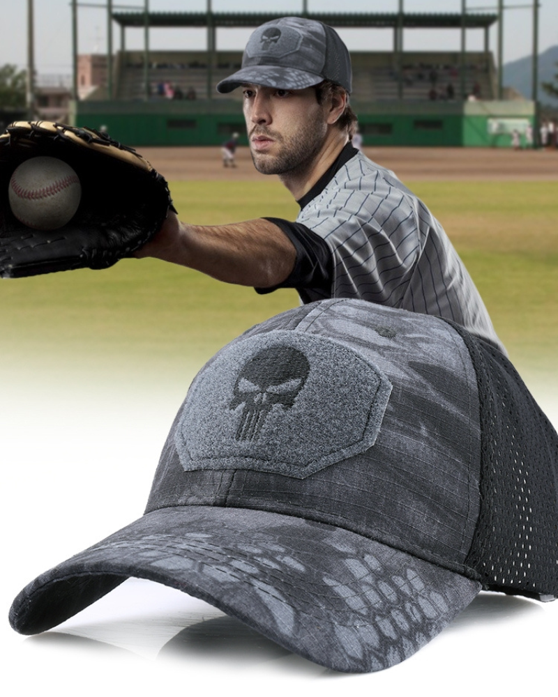 Skull Pattern Tactical Hat