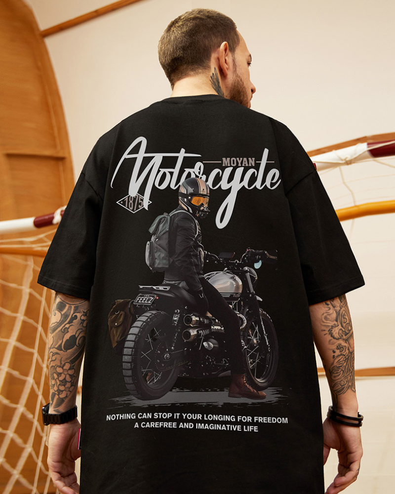 Fearless Oversized Biker Tee