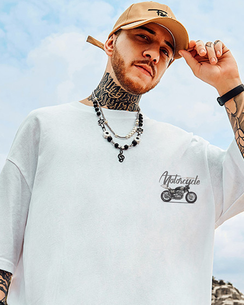Fearless Oversized Biker Tee