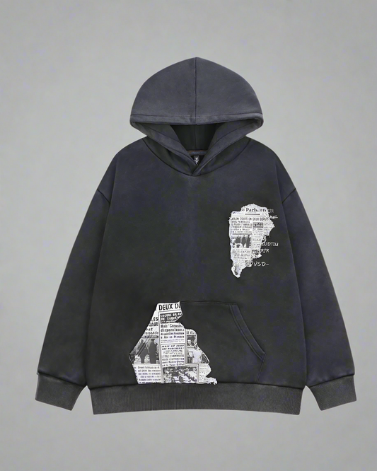 “Edgy Skull Graphic Hoodie”
