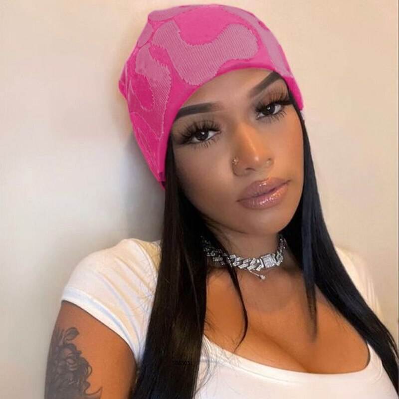 Pink Custom Knitted Beanie for Unique Streetwear Style