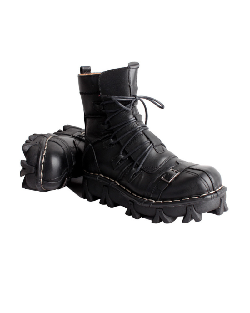 Edgy Unisex Techwear Riding Boots