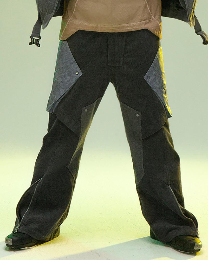 Futuristic Stealth Corduroy Trousers