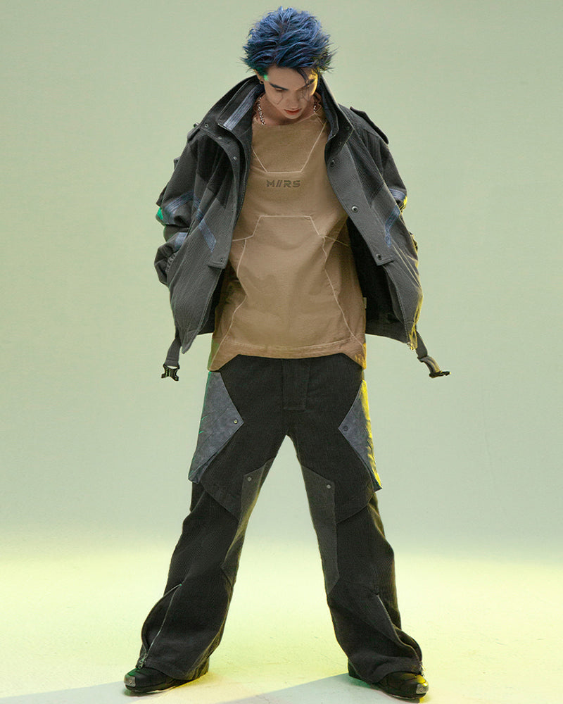 Futuristic Stealth Corduroy Trousers