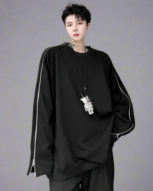 Chic Zip-Up Street Hoodie