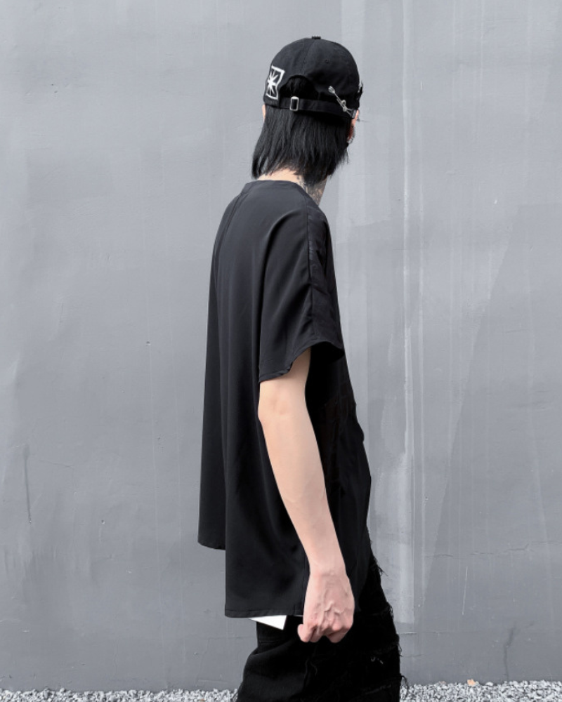 Chic Patchwork Hem T-Shirt