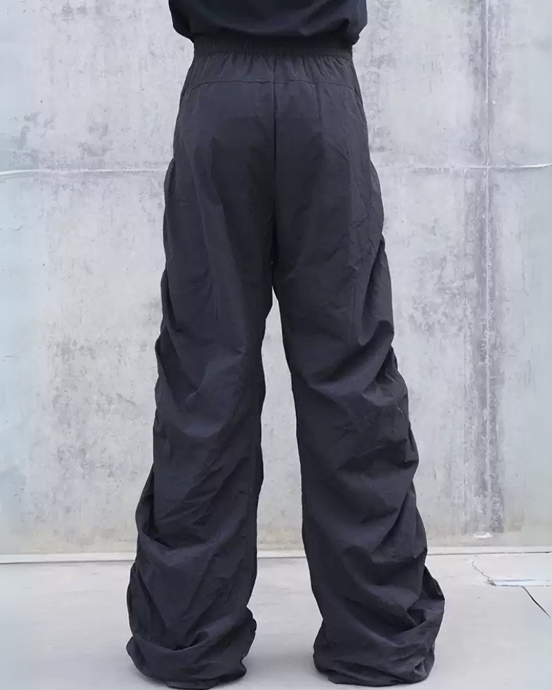 Stylish Pleated Spiral Trousers