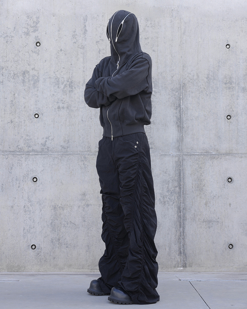 Stylish Pleated Spiral Trousers