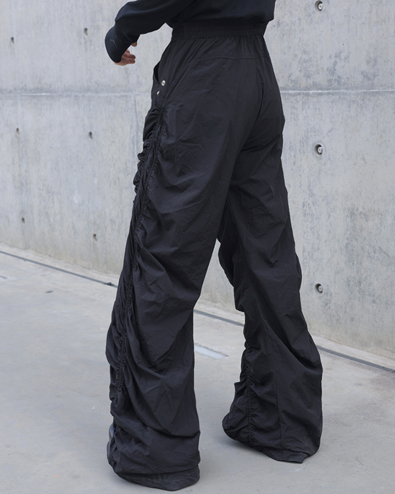 Stylish Pleated Spiral Trousers