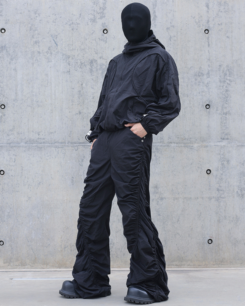 Stylish Pleated Spiral Trousers