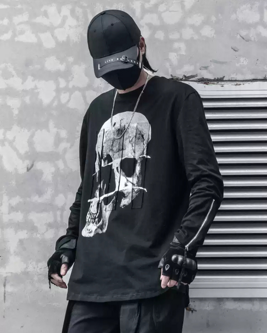 Spooky Skeleton Long Sleeve Shirt
